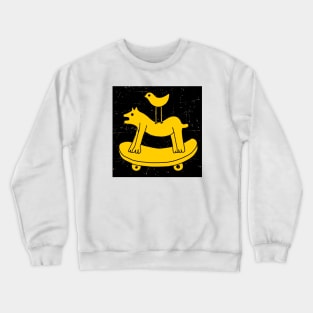 skateboarding dog Crewneck Sweatshirt